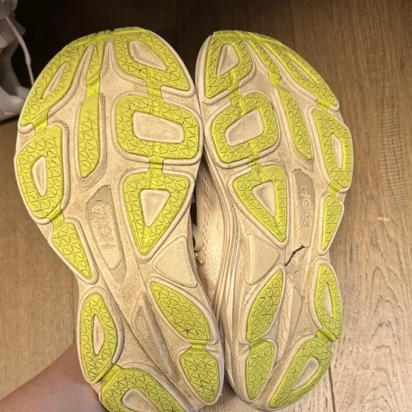 Hoka Women's Tan and Orange bondi athletic Shoes - Picture 3 of 4